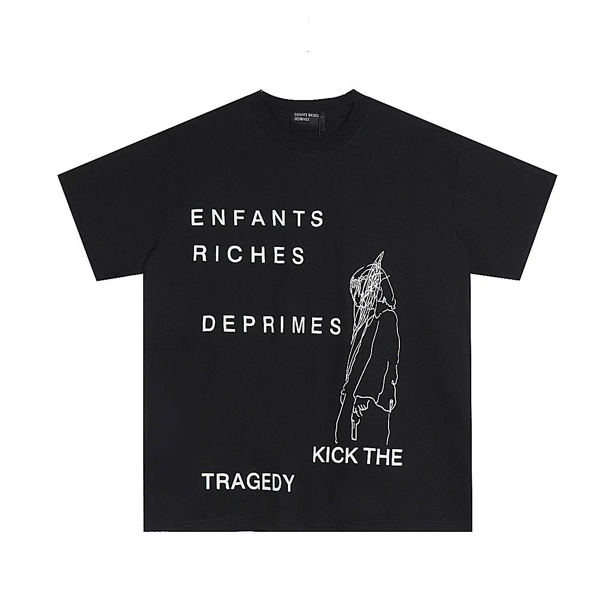 ERD “Kick the Tragedy” Poet T-Shirt — Black