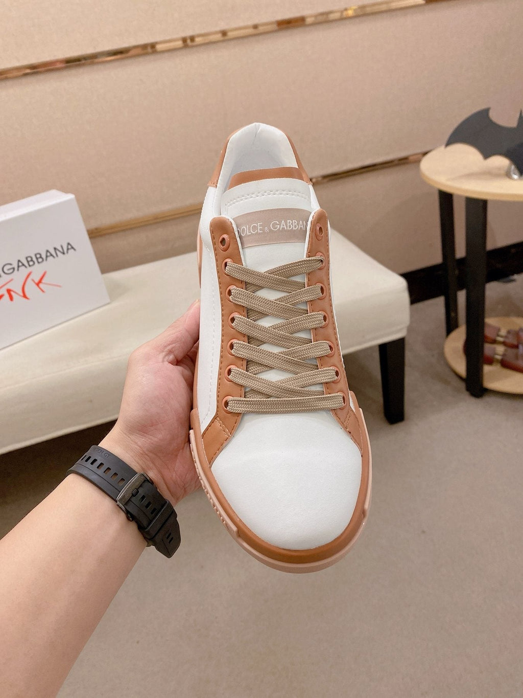 Dolce & Gabbana Low-Top Lace-Up Sneakers - Low-Profile Rubber Sole